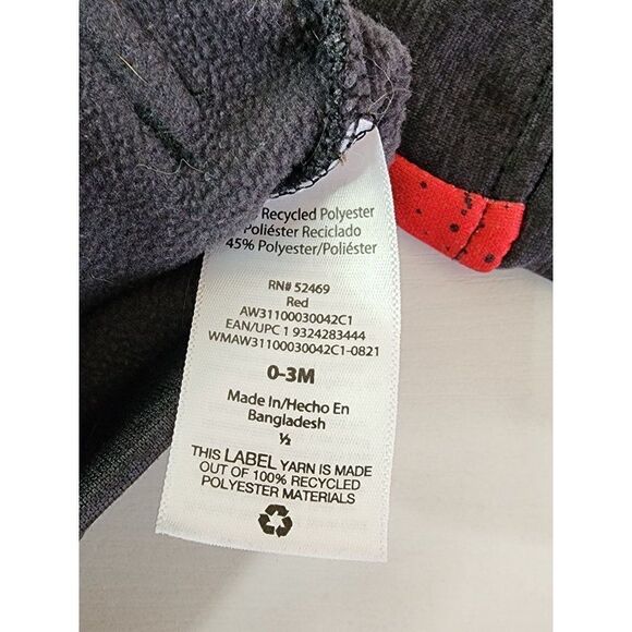 2 Athletic Works 0-3 Months Zip Up Hoodies Infants - Picture 13 of 13